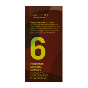 Tavoletta 6 Forastero Nacional Ecuador pura origine 60%